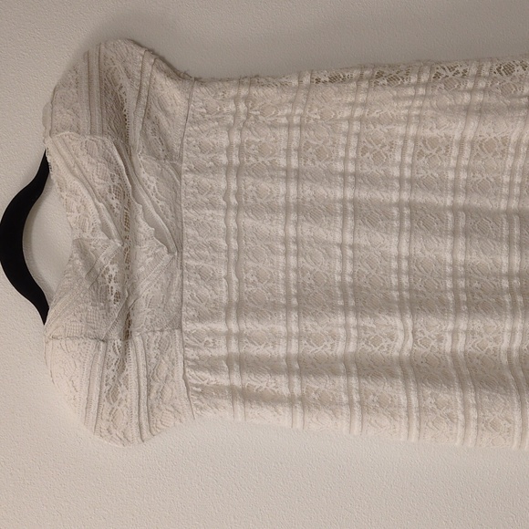 Unleash Your Inner Glamour with Vanity's Ivory Lace Off-The-Shoulder Maxi Dress - Picture 8 of 14